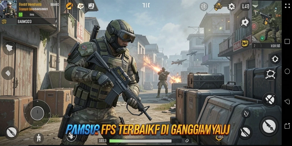Tampilan aksion mendebarkan dari gameplay BAIM303.