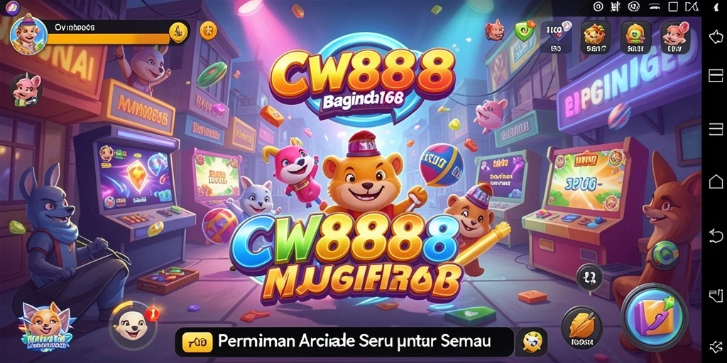 Screenshot gameplay CW8888 menunjukkan aksi menegangkan dalam permainan Arcade.