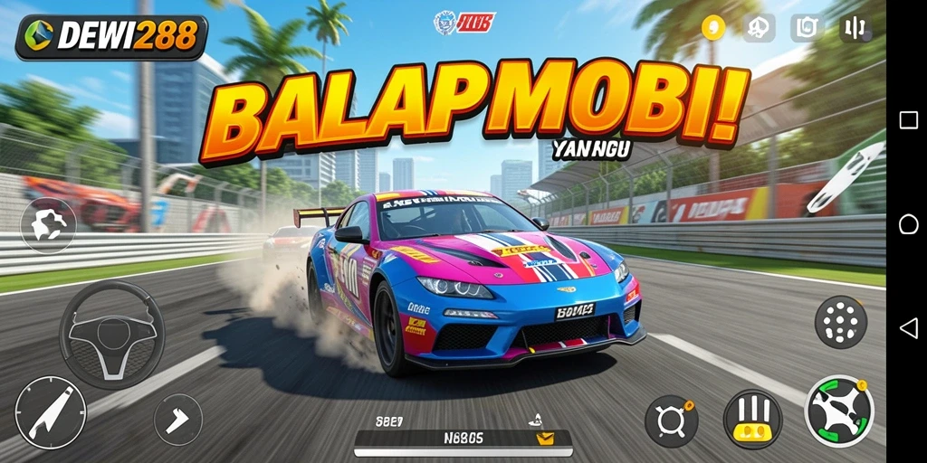 Gameplay balapan seru dan menegangkan dalam DEWI288.