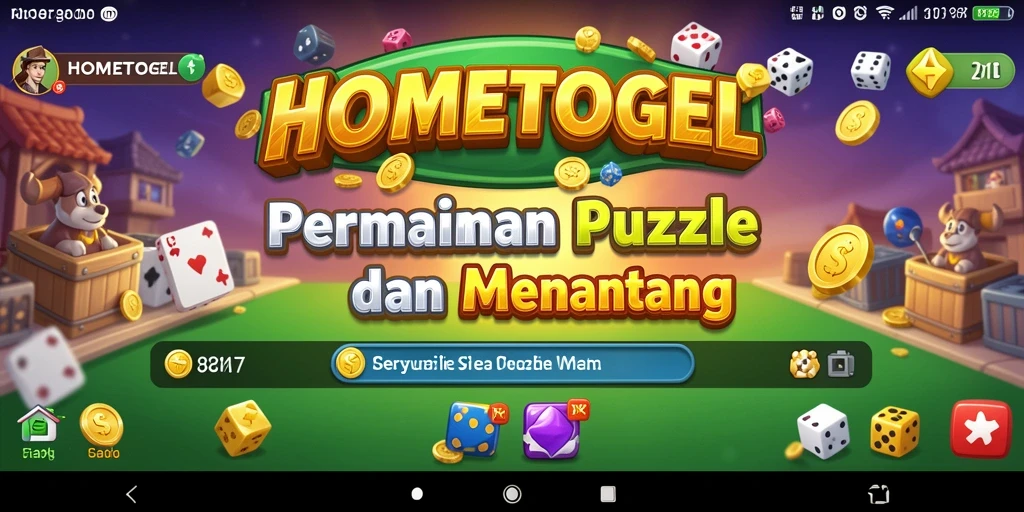 Tampilan gameplay HOMETOGEL yang menarik dan menantang.