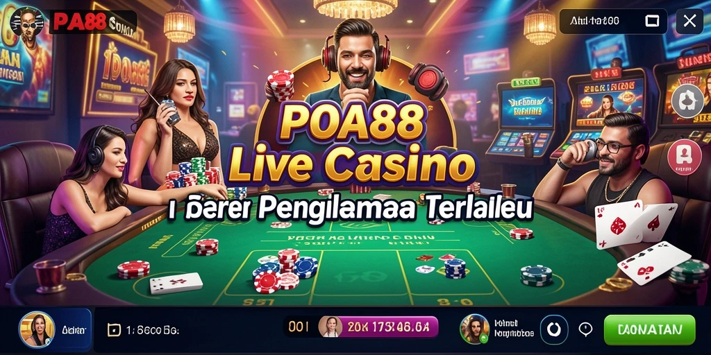 Tampilan menarik dari permainan Live Casino di POA88.