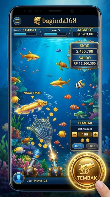 Tampilan antarmuka aplikasi baginda168 yang user-friendly.