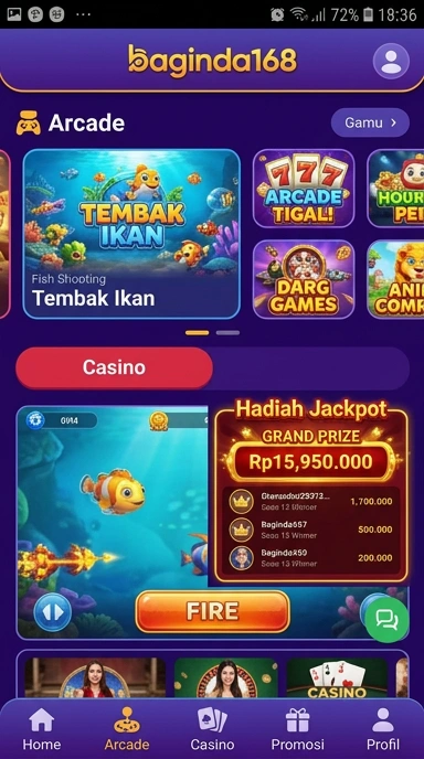 Proses unduhan aplikasi di baginda168 yang cepat dan aman.